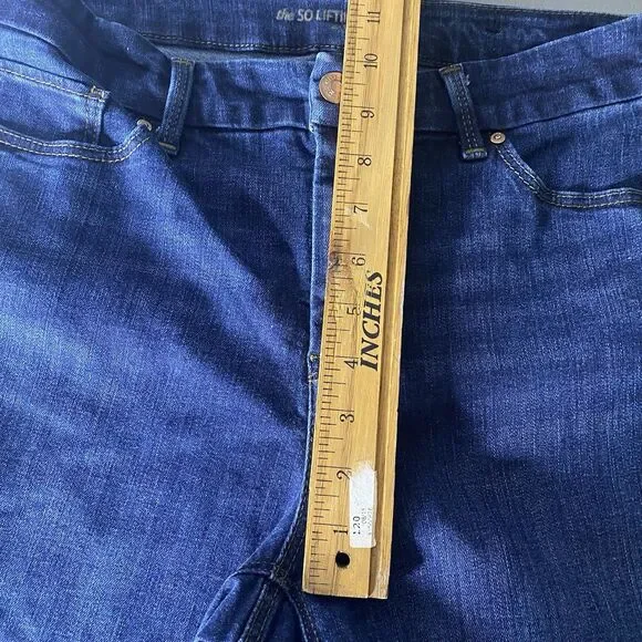 CHICOS So Lifting Cropped Jeans Slimming Stretch Denim Mid-Rise Women 0.5 6 Blue - Picture 7 of 8